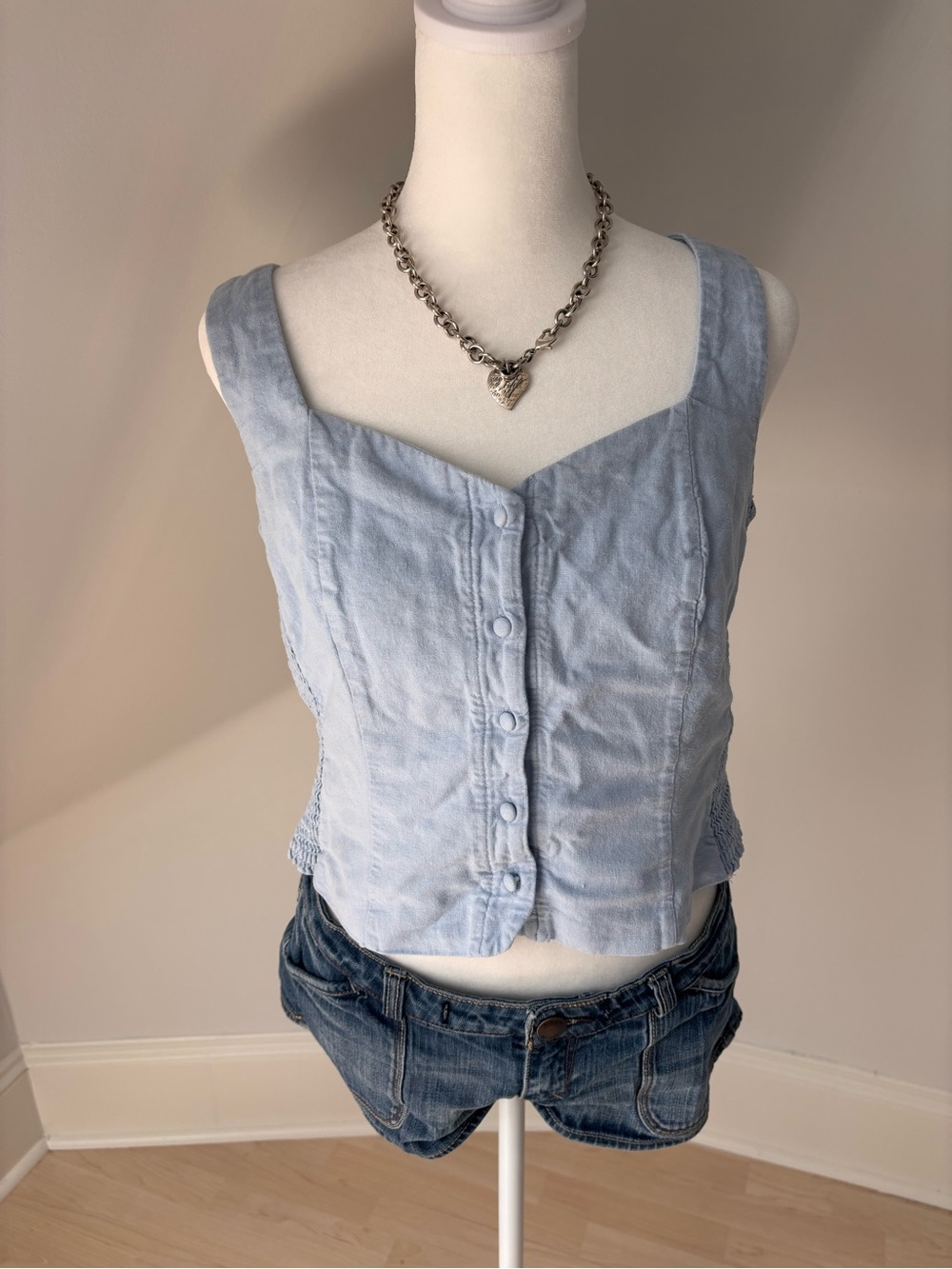 Old Navy Linen Blend Tank 🩵